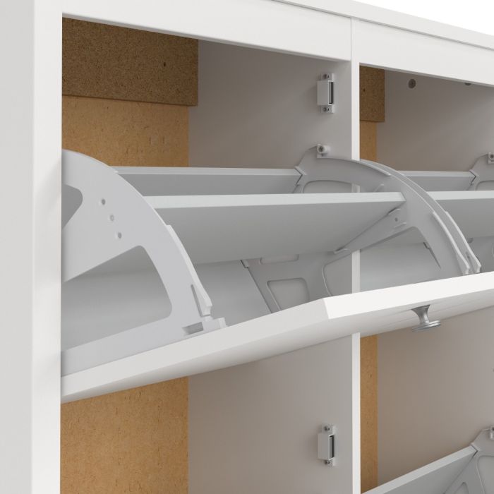 Madrid Shoe Cabinet 4 Flip Down Doors