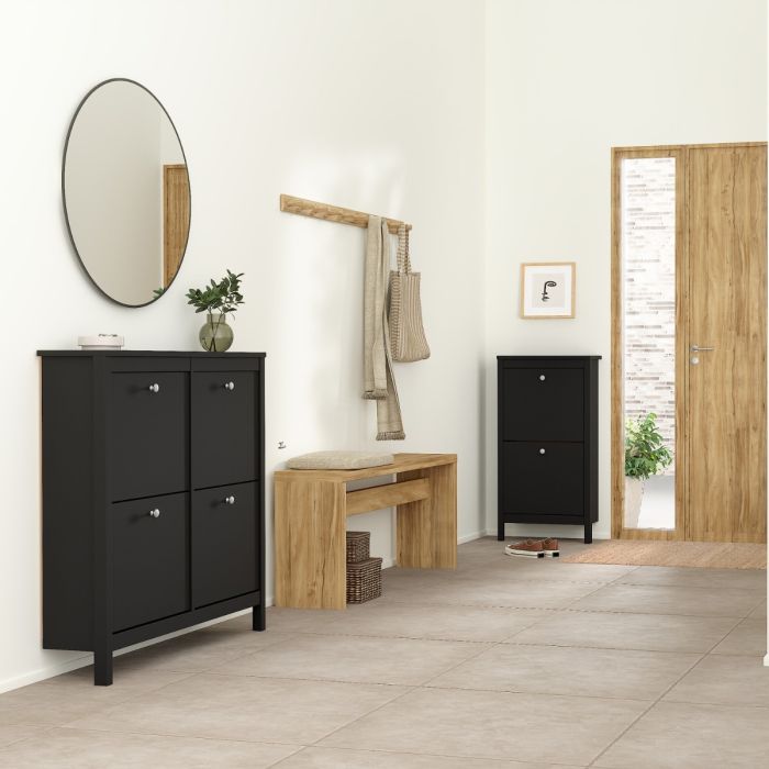 Madrid Shoe Cabinet 4 Flip Down Doors