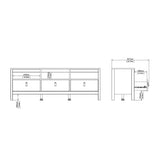 Madrid TV Unit 3 Drawers