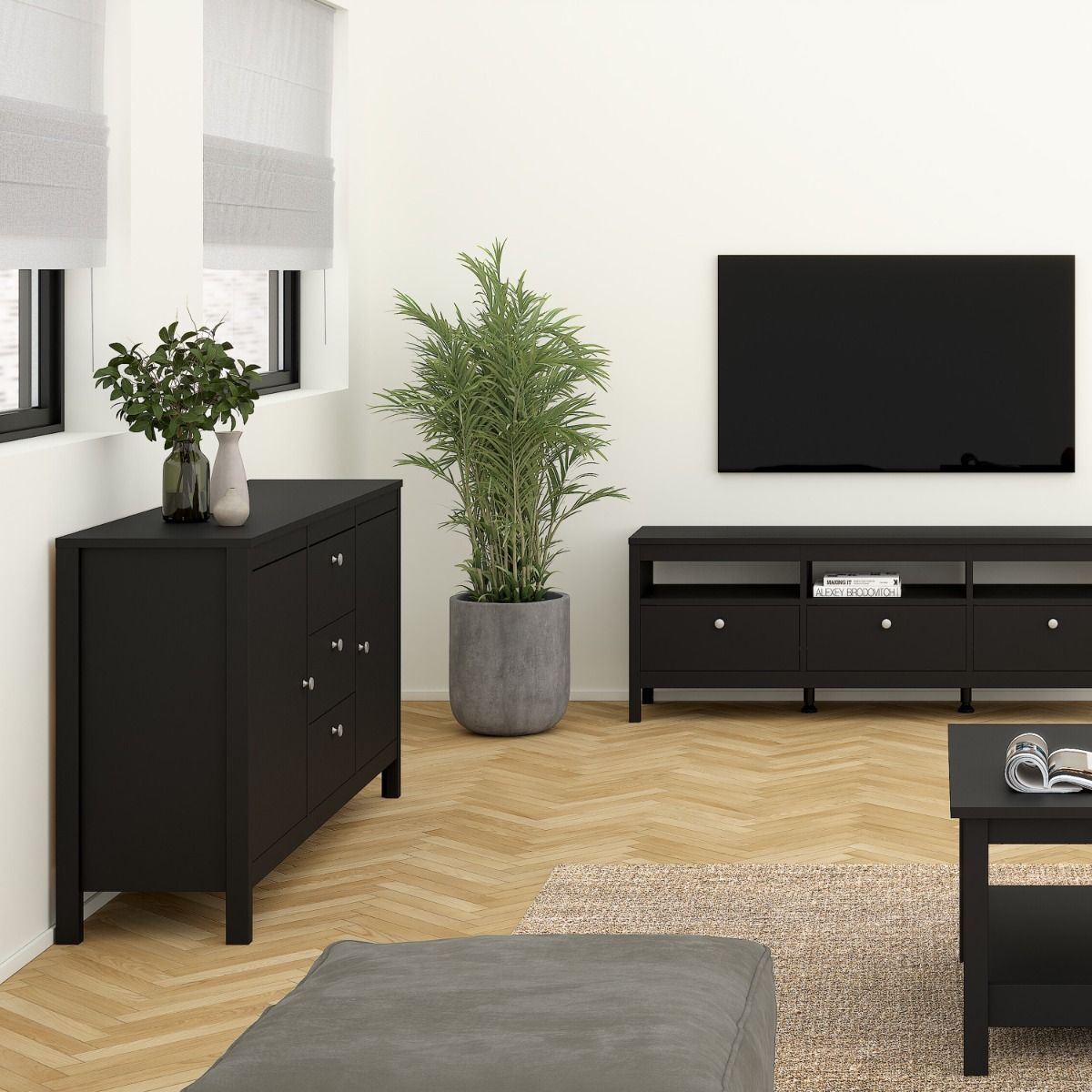 Madrid Sideboard 2 Doors + 3 Drawers