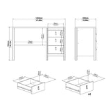 Madrid Desk 3 Drawers
