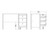 Madrid Desk 3 Drawers