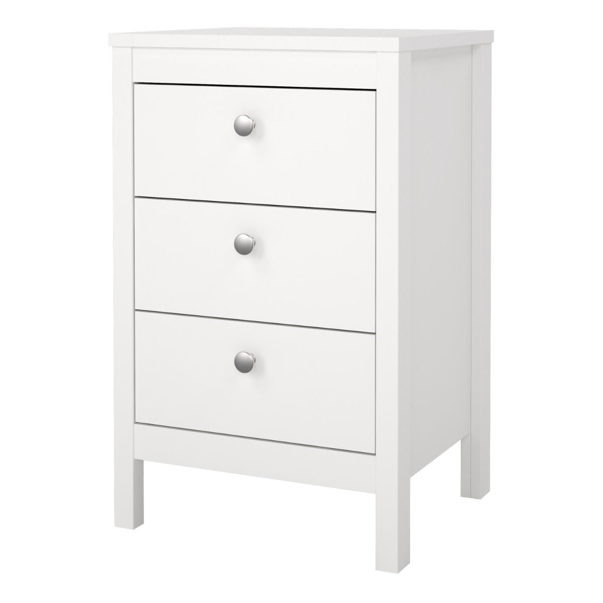 Madrid Bedside Table 3 Drawers