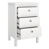 Madrid Bedside Table 3 Drawers