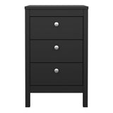 Madrid Bedside Table 3 Drawers