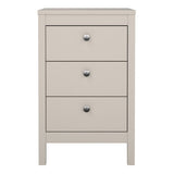 Madrid Bedside Table 3 Drawers