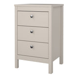 Madrid Bedside Table 3 Drawers