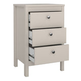 Madrid Bedside Table 3 Drawers