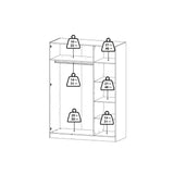 Brande Wardrobe with 3 Frame Doors