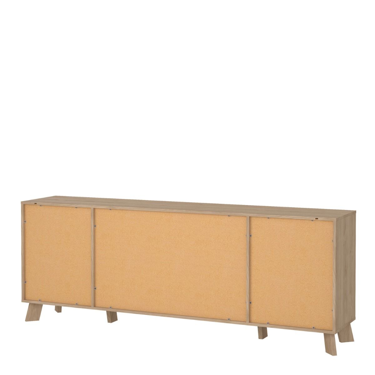 Ikast Sideboard 4 Doors 1 Drawer in Jackson Hickory and White