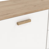 Ikast Sideboard 2 Doors 3 Drawers in Jackson Hickory and White