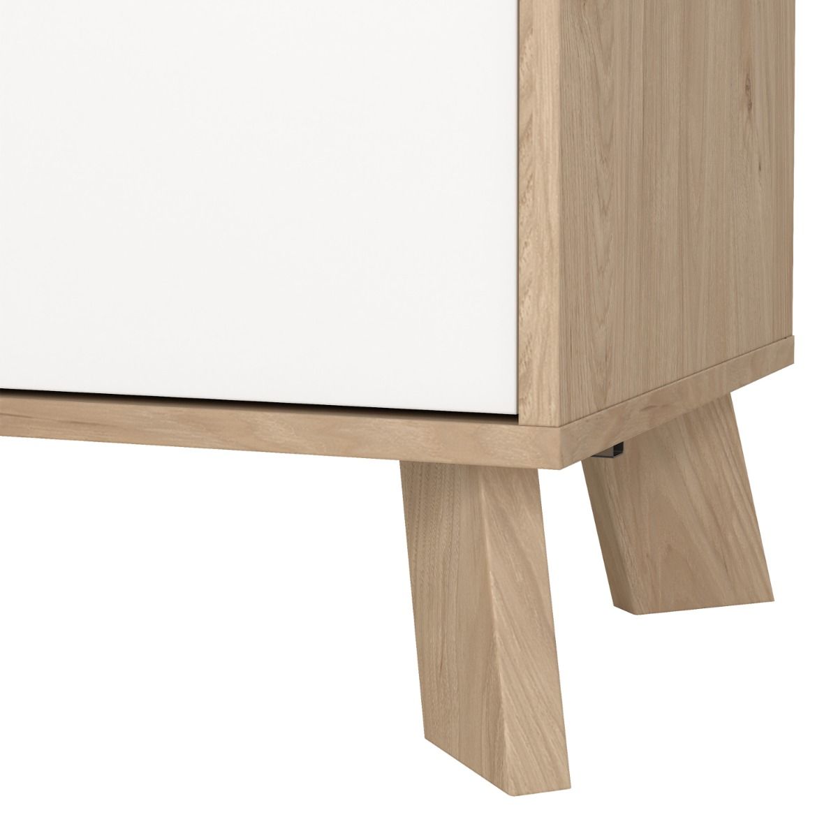 Ikast Sideboard 2 Doors 1 Drawer in Jackson Hickory and White