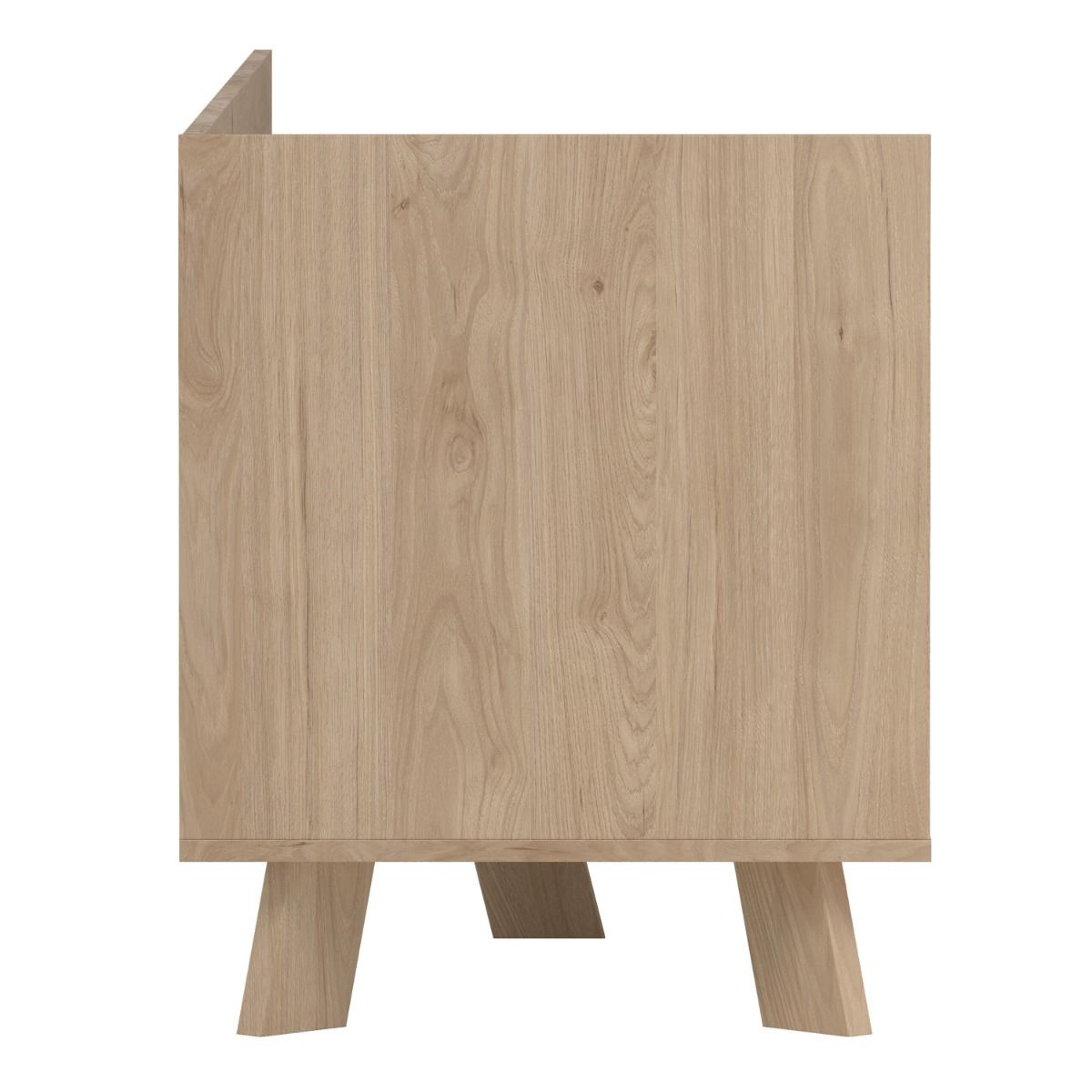 Ikast TV Unit 1 Door 2 Drawers in Jackson Hickory and White