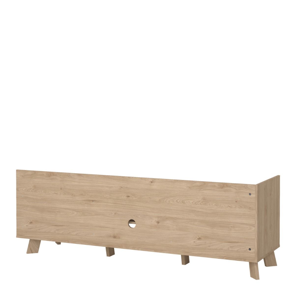 Ikast TV Unit 1 Door 2 Drawers in Jackson Hickory and White