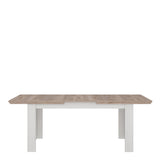 Illopa Extending Dining Table in Brown Nelson/Snowy Brown 160-207cm