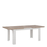 Illopa Extending Dining Table in Brown Nelson/Snowy Brown 160-207cm