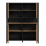 High Rock Storage Cabinet in Matt Black/Riviera Brown