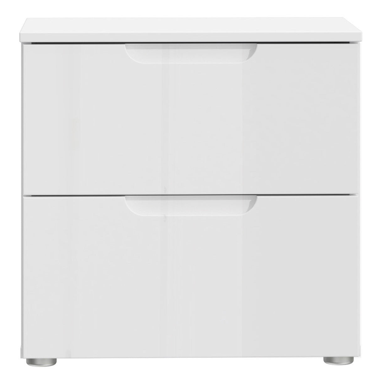 Sienna Bedside Table in White Gloss