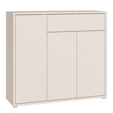 Alice Springs Sideboard with 3 Doors Push-to-Open & 1 Drawer Push-to-Open in Sand