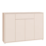 Alice Springs Sideboard with 4 Doors Push-to-Open & 1 Centralised Drawer Push-to-Open in Sand