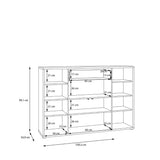 Alice Springs Sideboard with 4 Doors Push-to-Open & 1 Centralised Drawer Push-to-Open in Sand
