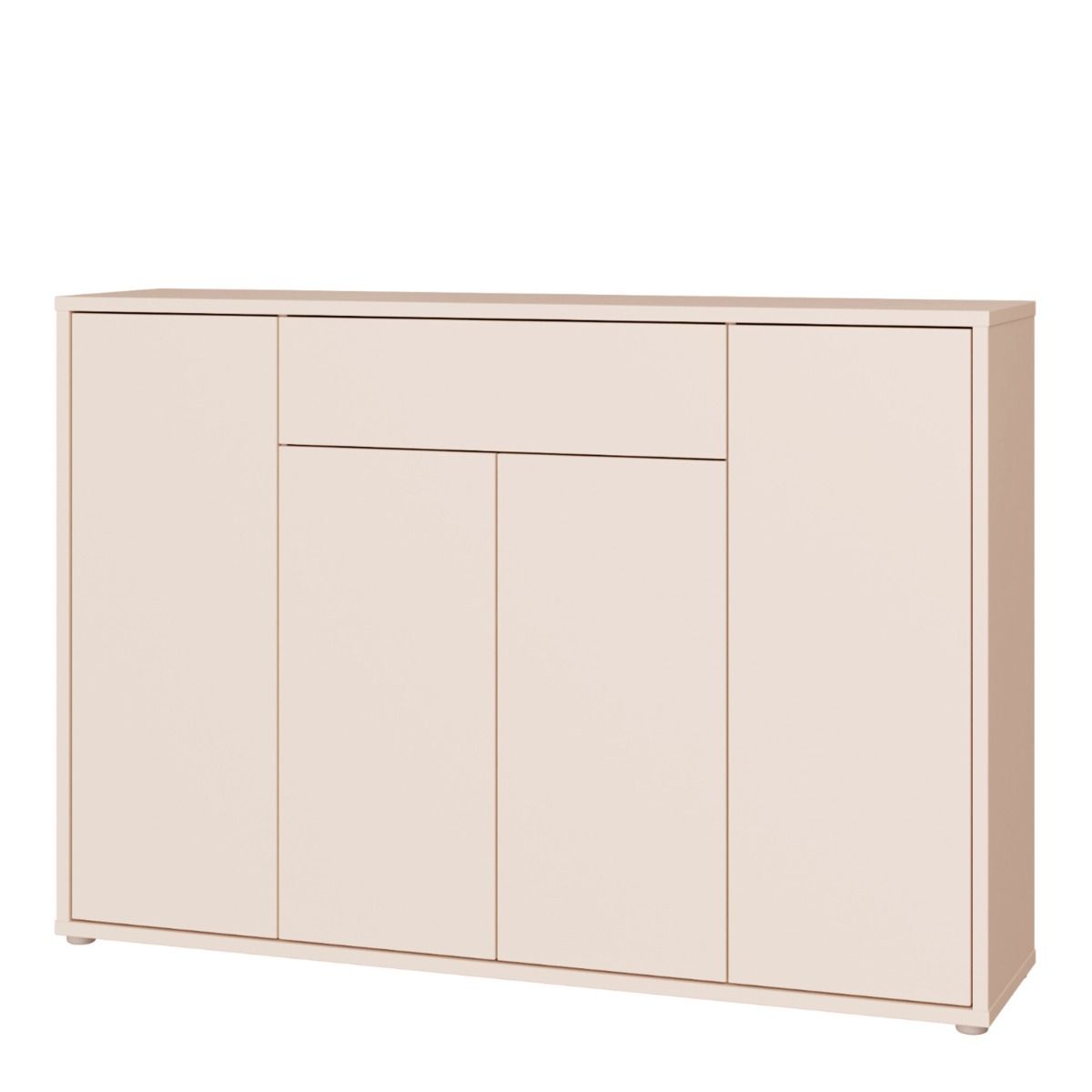 Alice Springs Sideboard with 4 Doors Push-to-Open & 1 Centralised Drawer Push-to-Open in Sand