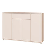 Alice Springs Sideboard with 4 Doors Push-to-Open & 1 Centralised Drawer Push-to-Open in Sand