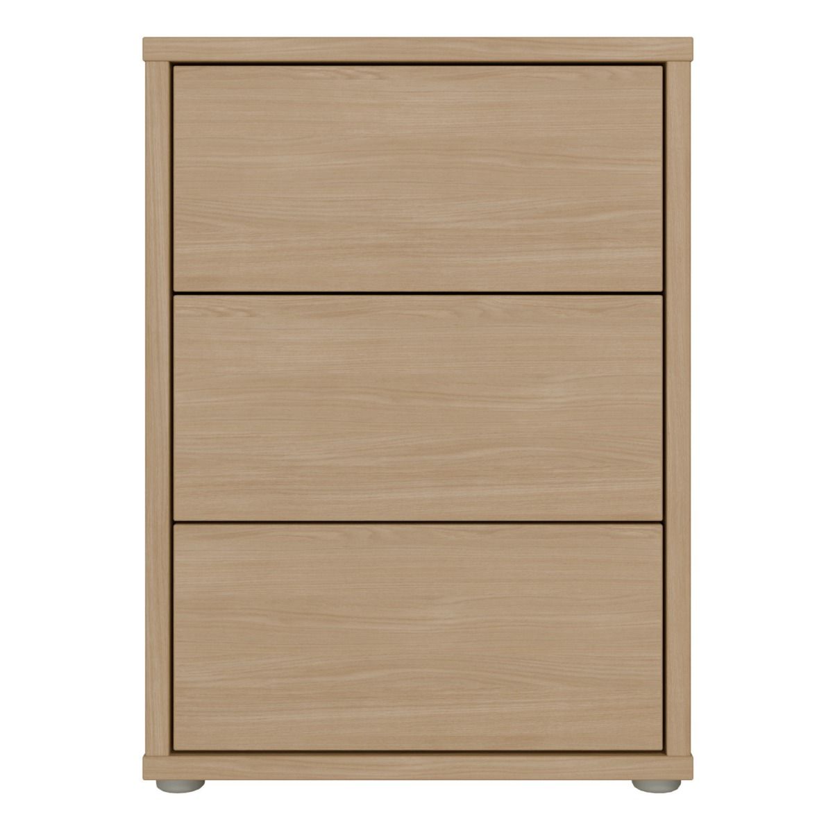 Alice Springs Bedside Cabinet with 3 Drawers Push-to-Open