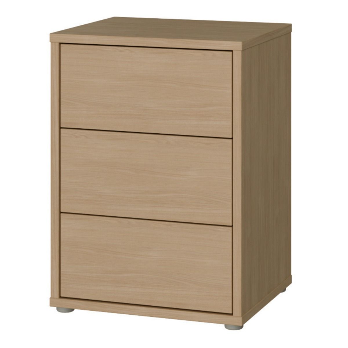 Alice Springs Bedside Cabinet with 3 Drawers Push-to-Open