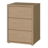 Alice Springs Bedside Cabinet with 3 Drawers Push-to-Open