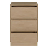 Alice Springs Bedside Cabinet with 3 Drawers Push-to-Open