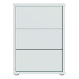 Alice Springs Bedside Cabinet with 3 Drawers Push-to-Open