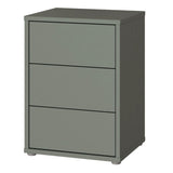 Alice Springs Bedside Cabinet with 3 Drawers Push-to-Open
