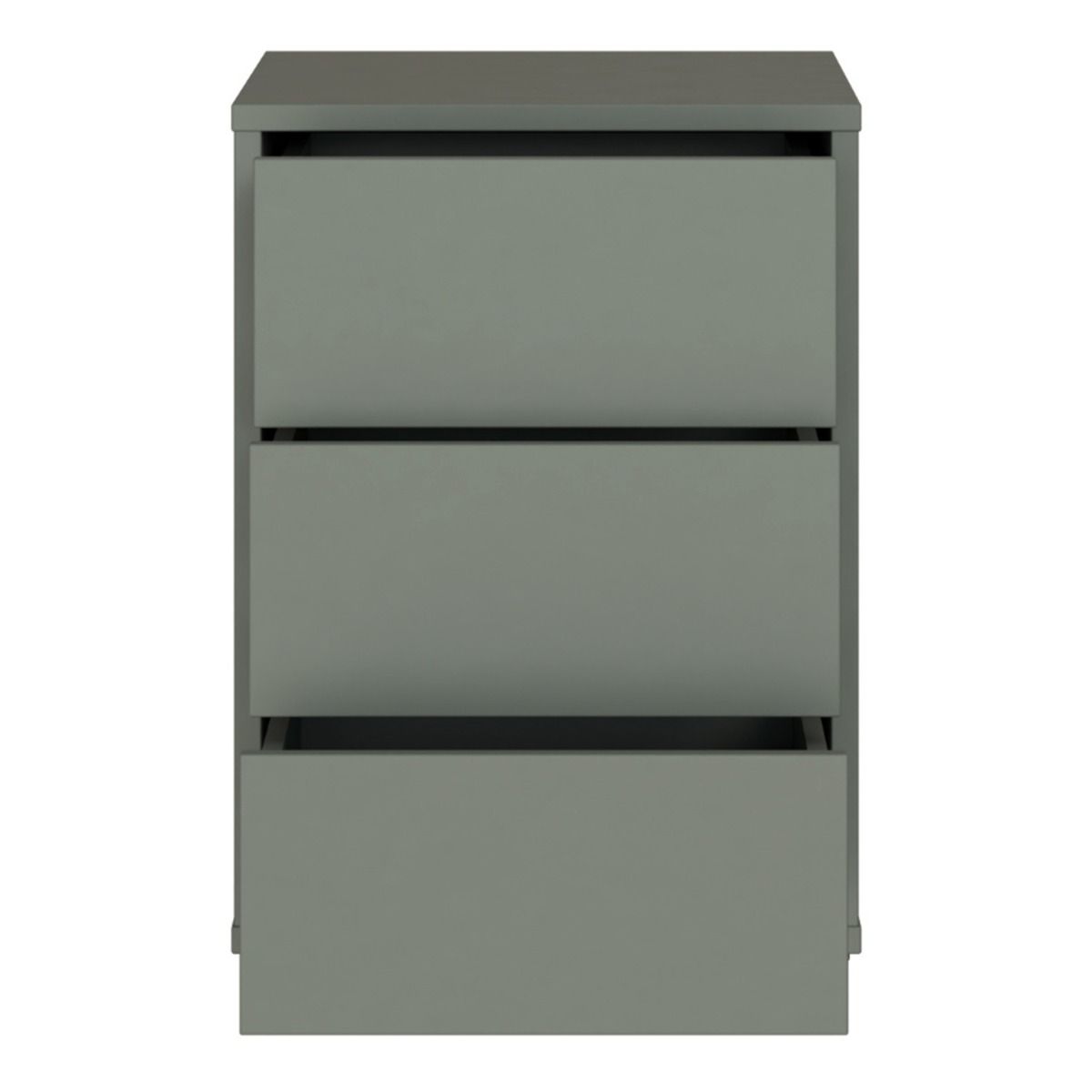 Alice Springs Bedside Cabinet with 3 Drawers Push-to-Open