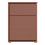 Alice Springs Bedside Cabinet with 3 Drawers Push-to-Open