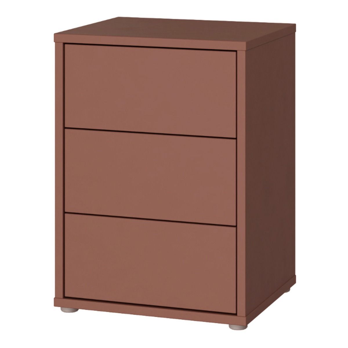 Alice Springs Bedside Cabinet with 3 Drawers Push-to-Open