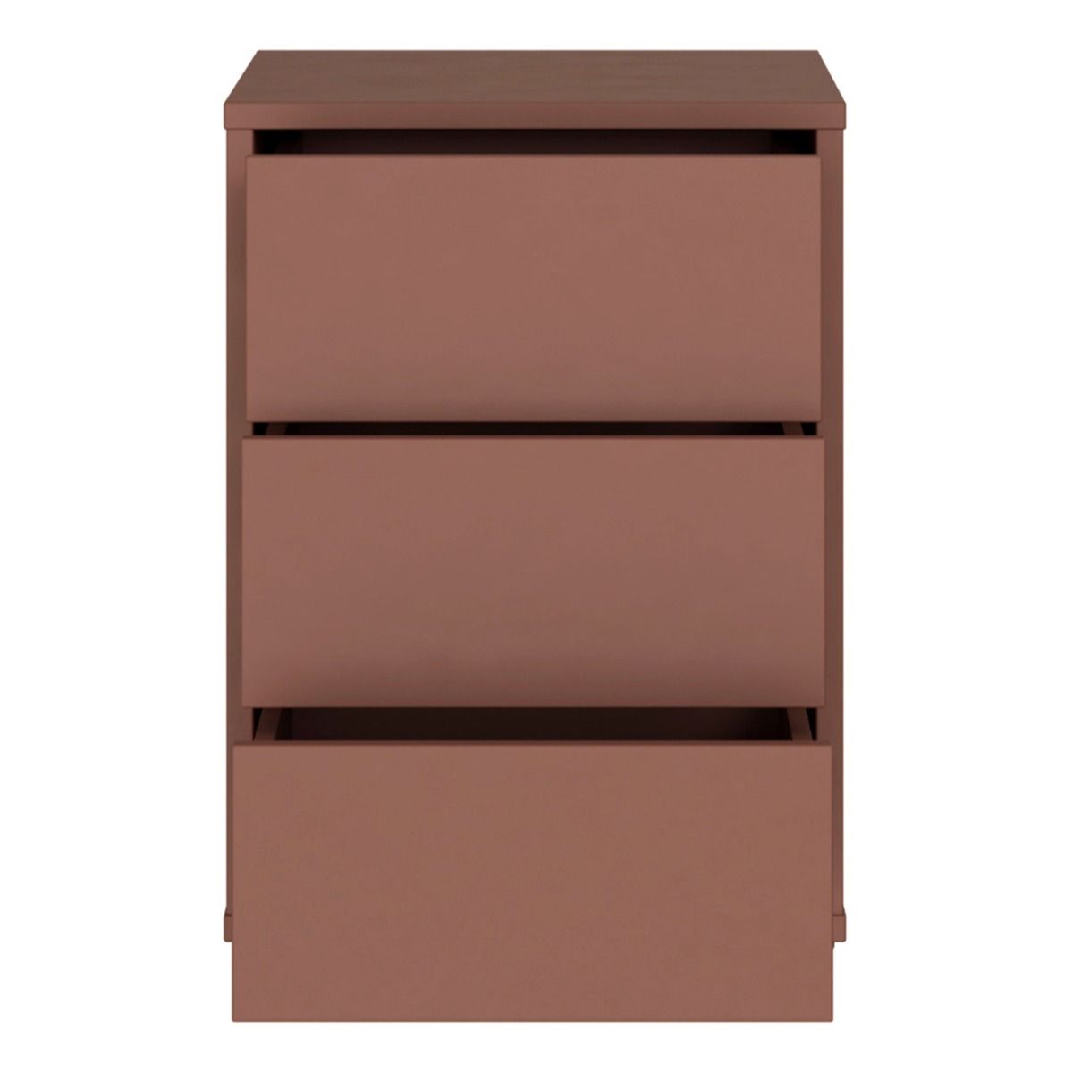 Alice Springs Bedside Cabinet with 3 Drawers Push-to-Open