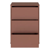Alice Springs Bedside Cabinet with 3 Drawers Push-to-Open