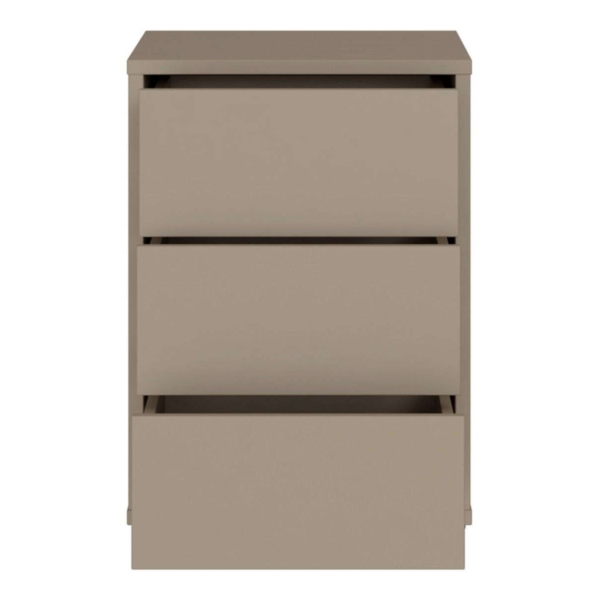 Alice Springs Bedside Cabinet with 3 Drawers Push-to-Open