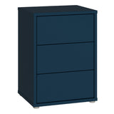 Alice Springs Bedside Cabinet with 3 Drawers Push-to-Open