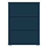 Alice Springs Bedside Cabinet with 3 Drawers Push-to-Open