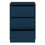 Alice Springs Bedside Cabinet with 3 Drawers Push-to-Open