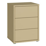 Alice Springs Bedside Cabinet with 3 Drawers Push-to-Open