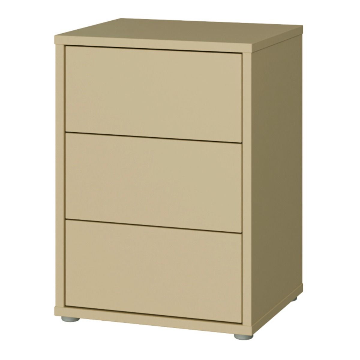 Alice Springs Bedside Cabinet with 3 Drawers Push-to-Open