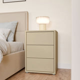 Alice Springs Bedside Cabinet with 3 Drawers Push-to-Open