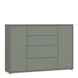 Alice Springs Wide Sideboard with 4 Drawers & 2 Doors with Push-to-Open