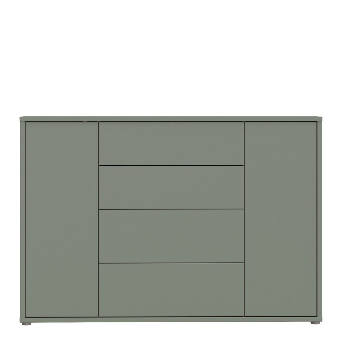 Alice Springs Wide Sideboard with 4 Drawers & 2 Doors with Push-to-Open