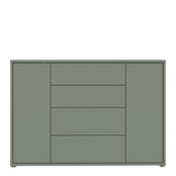 Alice Springs Wide Sideboard with 4 Drawers & 2 Doors with Push-to-Open