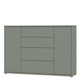 Alice Springs Wide Sideboard with 4 Drawers & 2 Doors with Push-to-Open