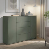 Alice Springs Wide Sideboard with 4 Drawers & 2 Doors with Push-to-Open